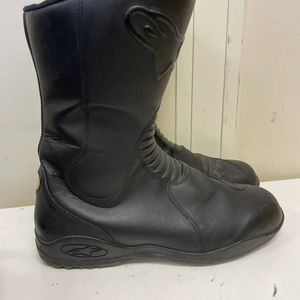Alpinestars Men's Black Leather Motorcycle Racing Ahead Riding Boots Size 12